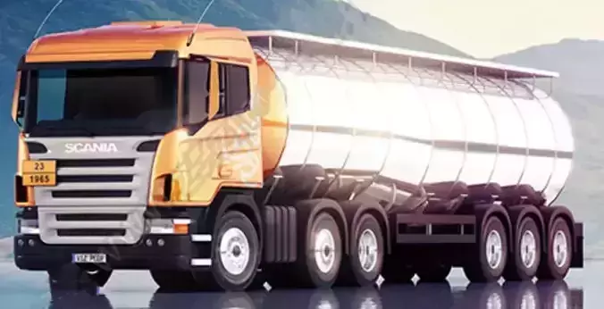 Large engineering vehicle 3D model