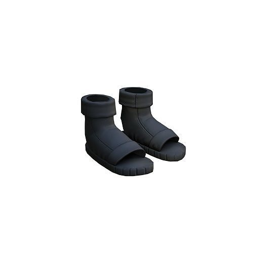 Kakashi Shoes - Clothing - low poly Low-poly 3D model
