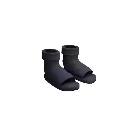 Kakashi Shoes - Clothing - low poly Low-poly 3D model