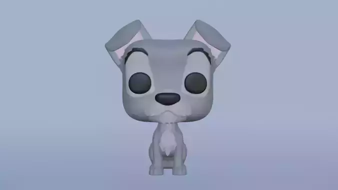 Printable Tramp Funko from Lady and the Tramp 3D print model