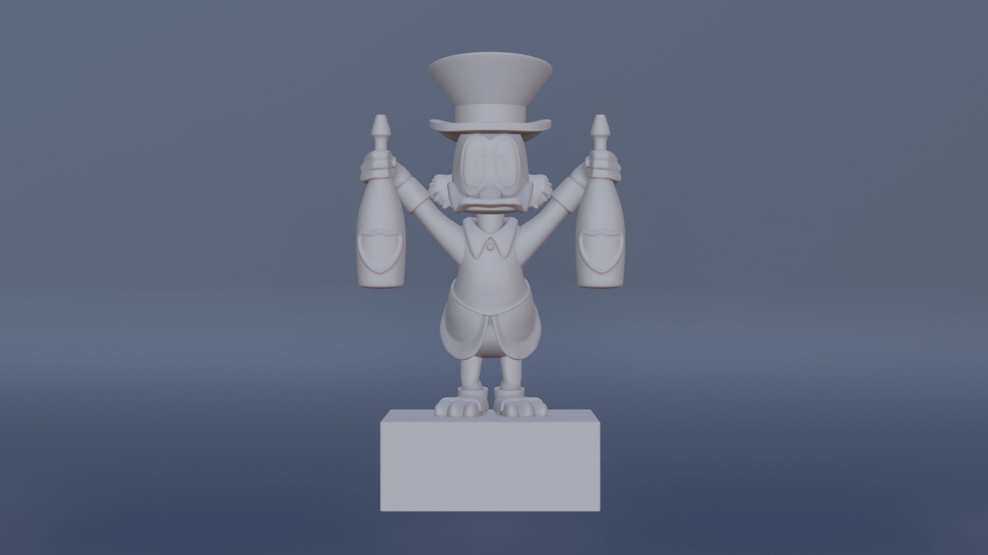 Scrooge McDuck x Dom Perignon 3D print model_3