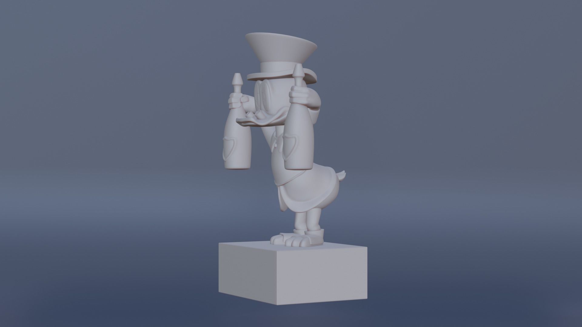 Scrooge McDuck x Dom Perignon 3D print model_4