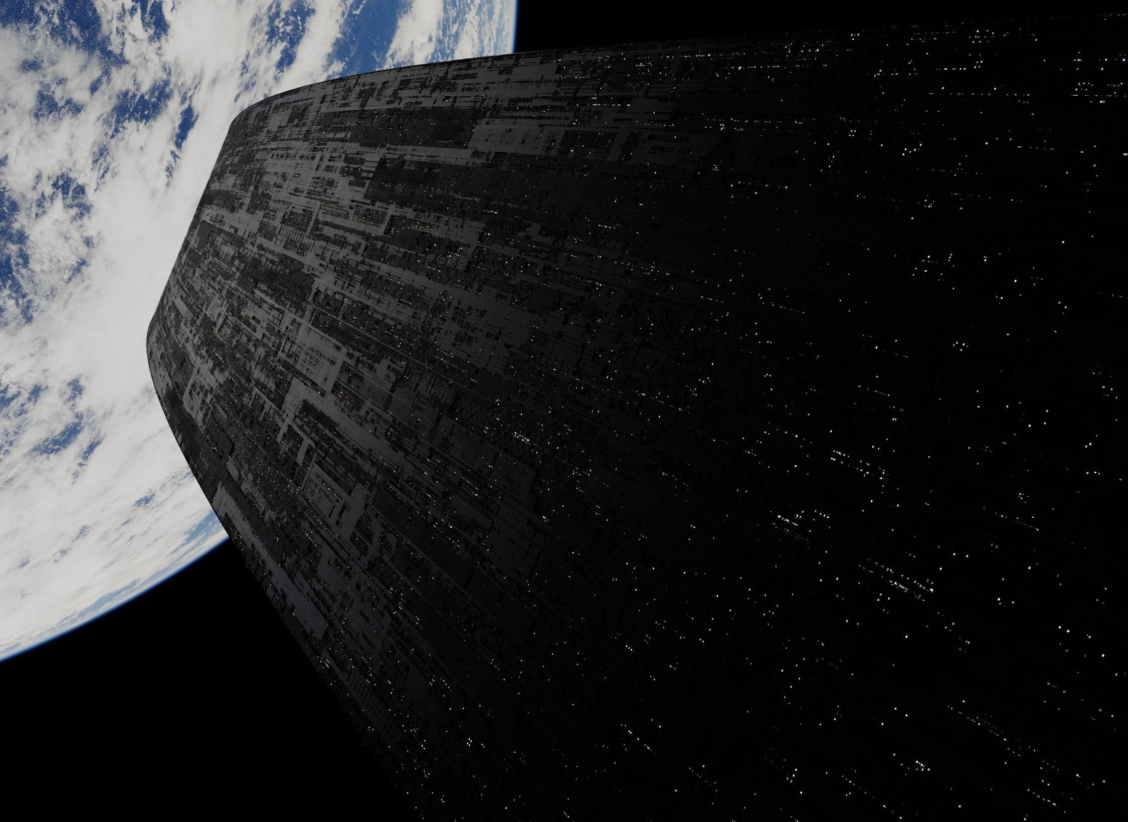 Giga Ring Space Station - Blender Cycles 3 3D model_15