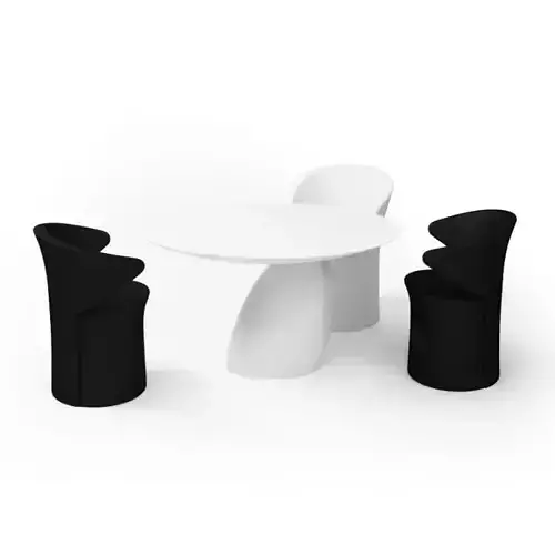 Ultra Modern Table And Chairs Set
