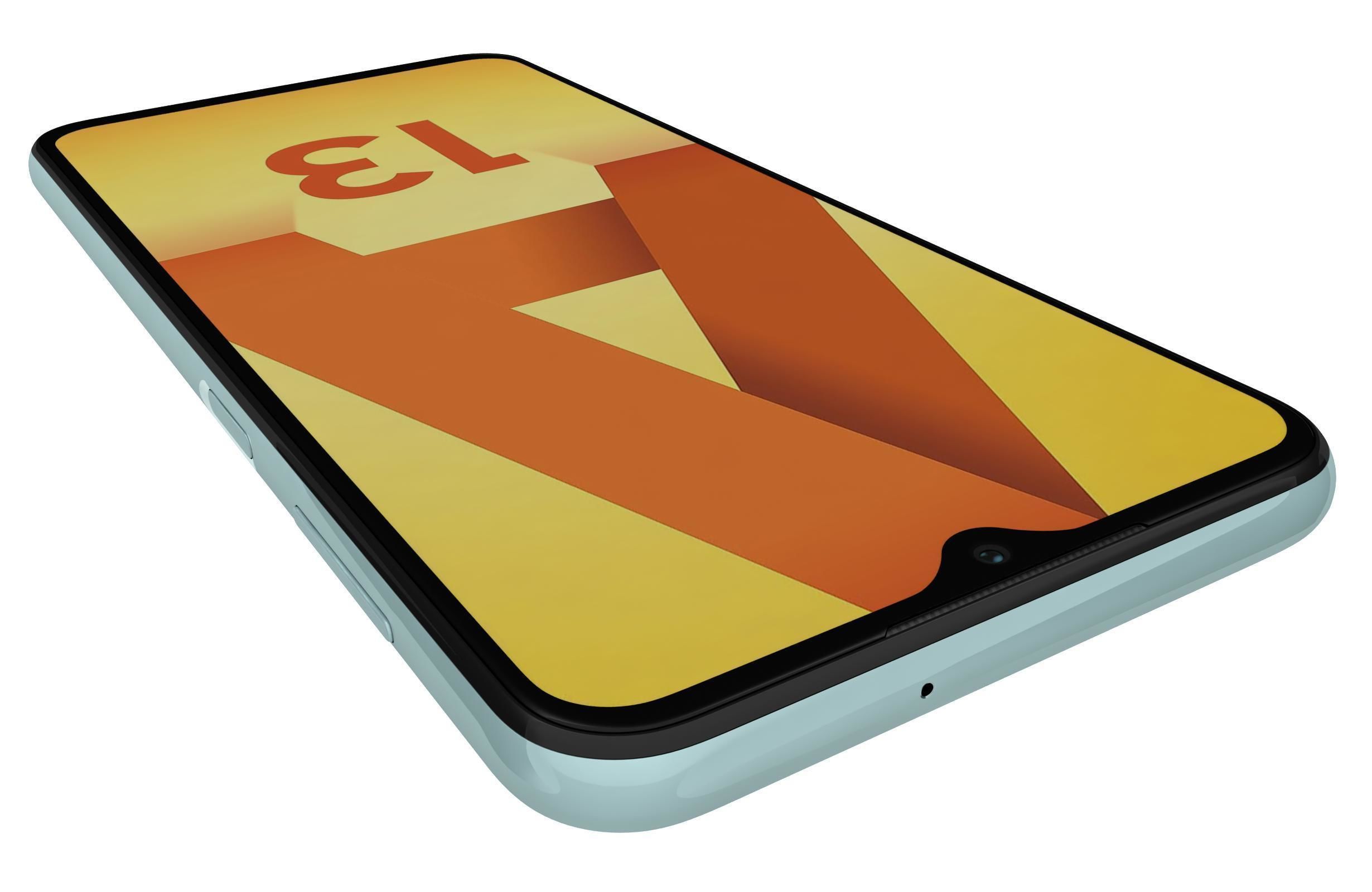 Samsung Galaxy A13 Black And Green 3D model_17