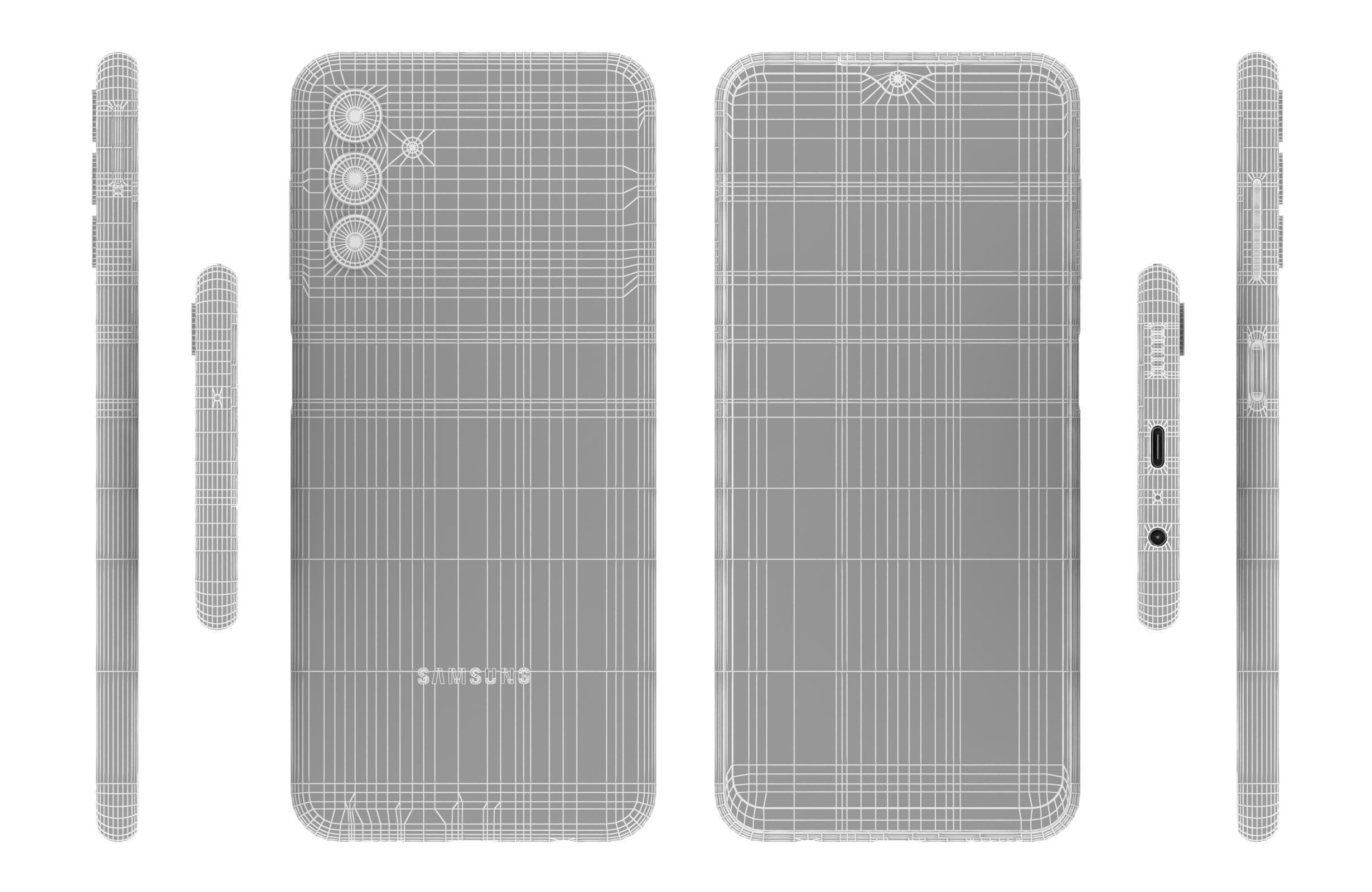 Samsung Galaxy A13 Black And Green 3D model_33