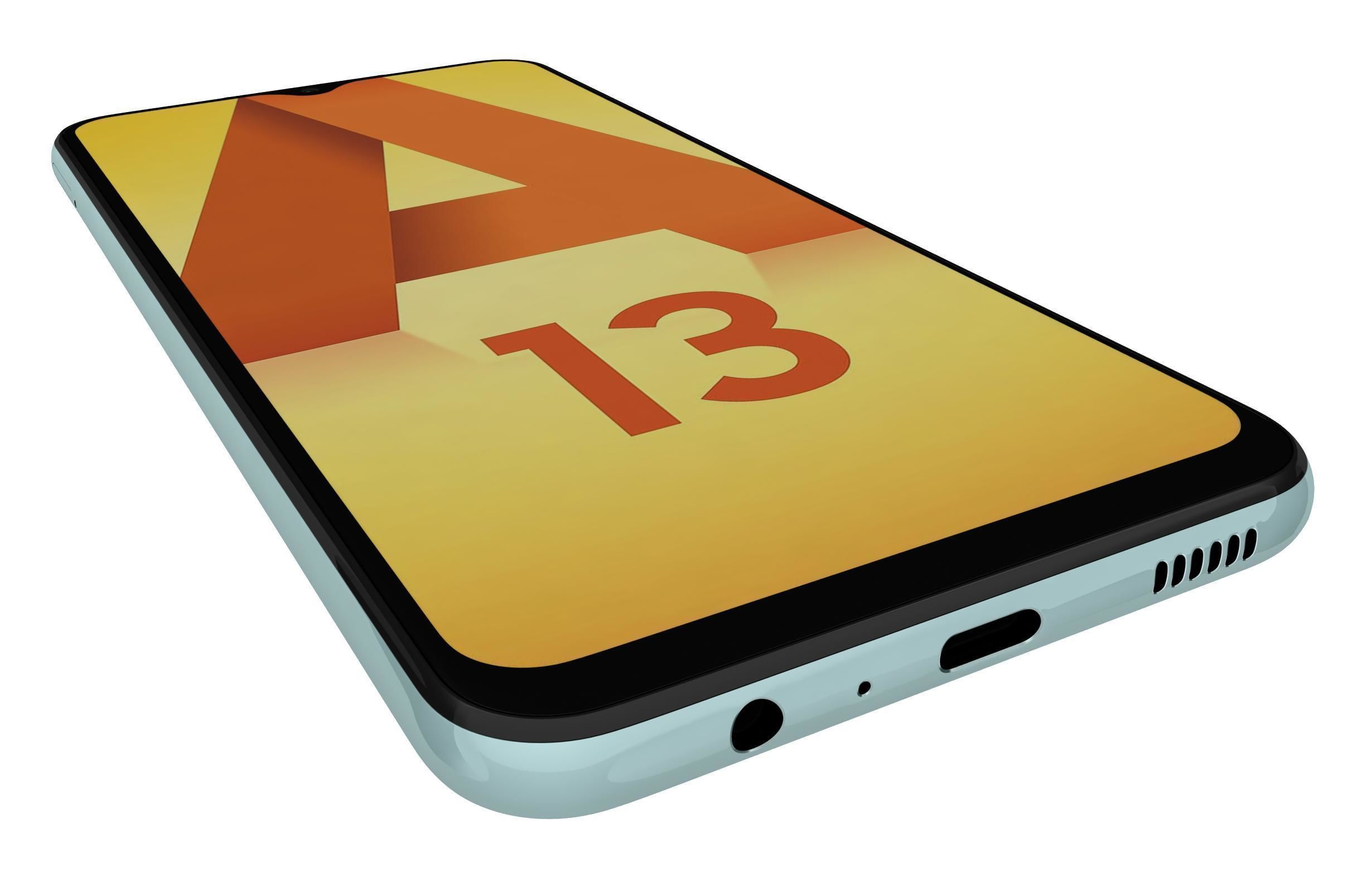 Samsung Galaxy A13 Black And Green 3D model_16