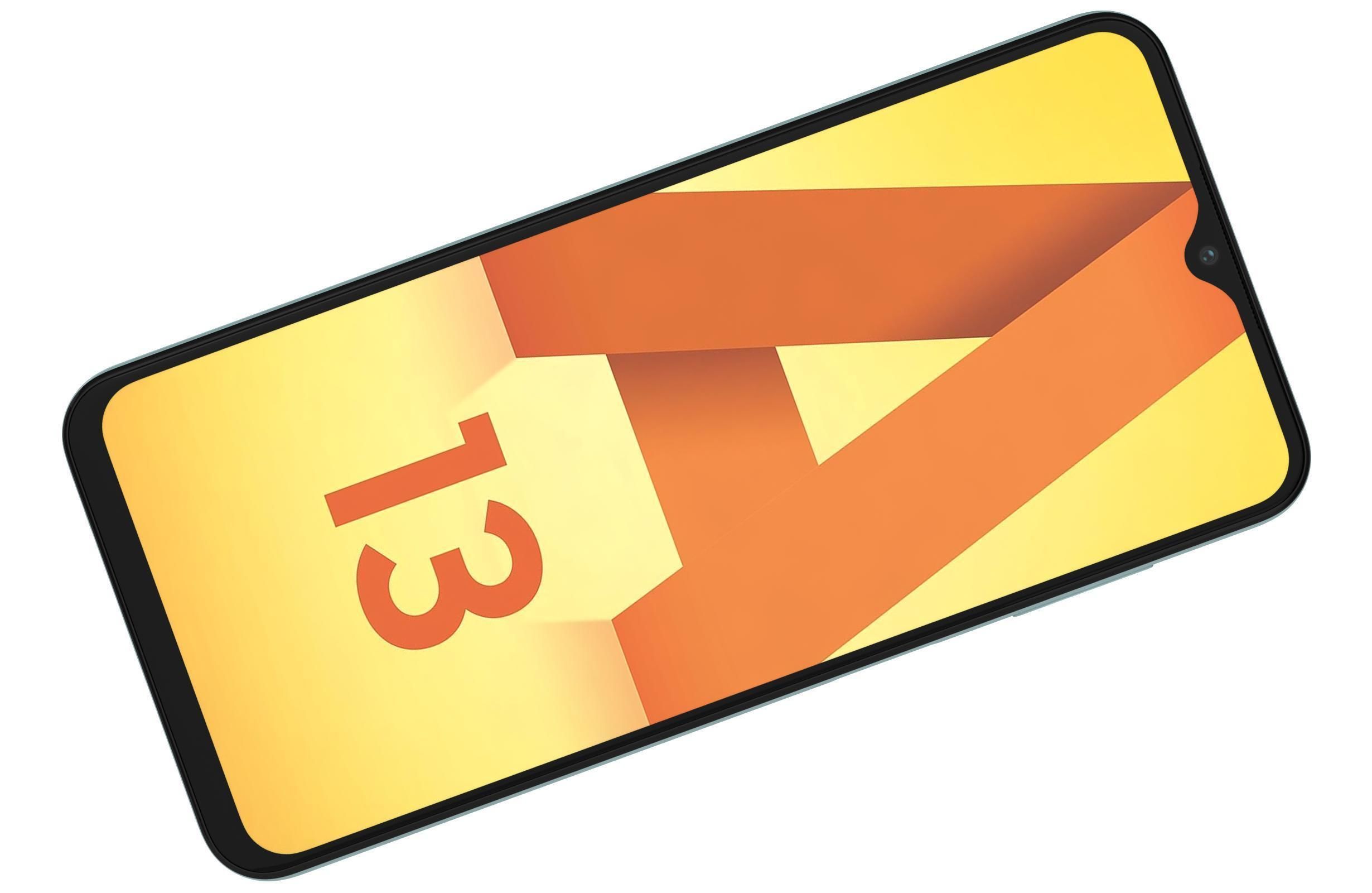 Samsung Galaxy A13 Black And Green 3D model_7