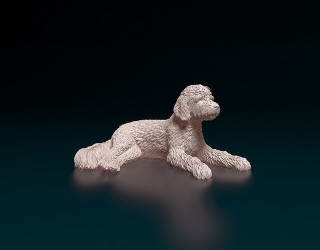 Old English Sheepdog 3D print model