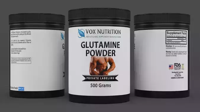 Protein Powder 3D model