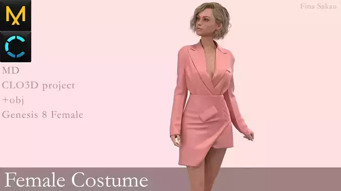 Female Costume Marvelous Designer 