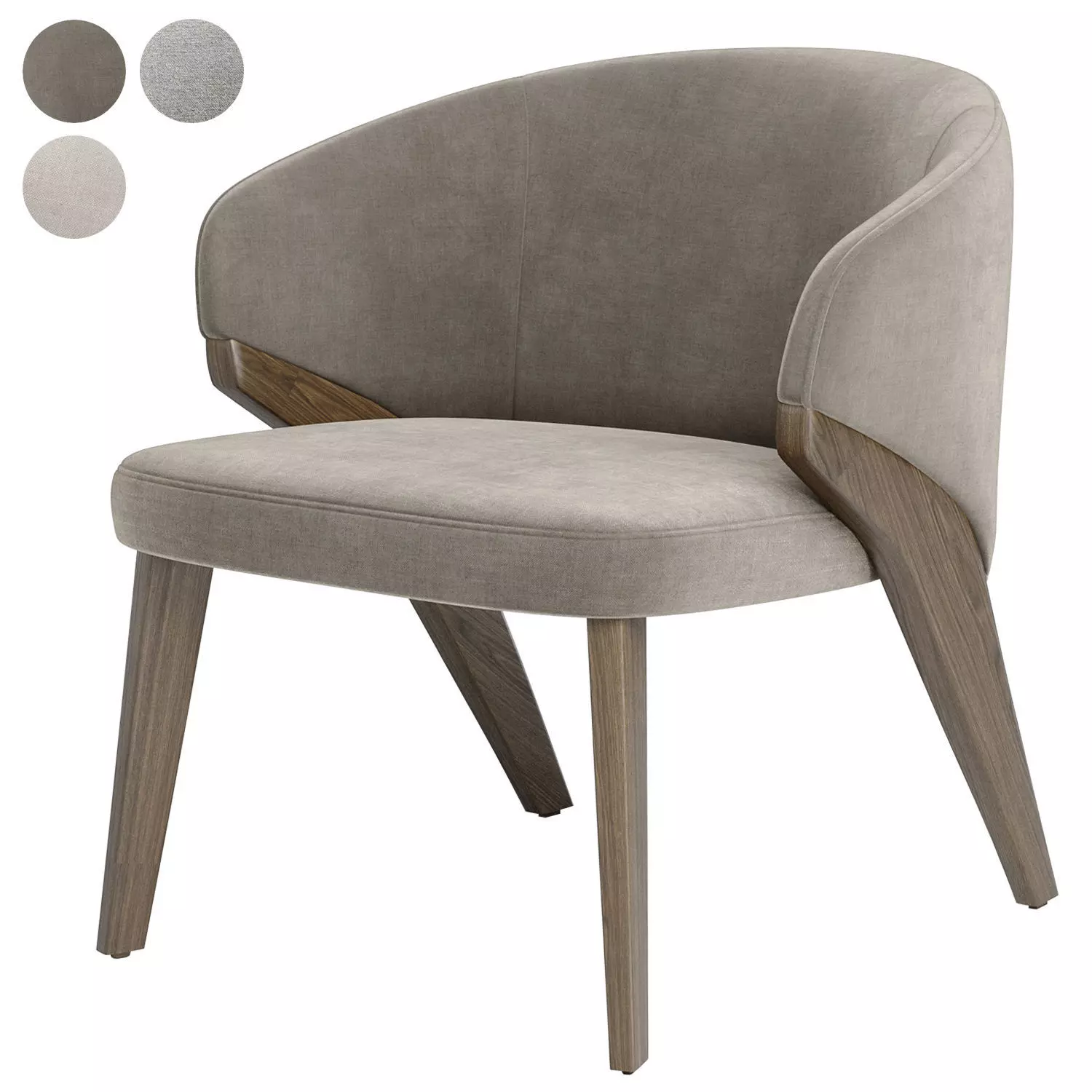 Nora armchair by Bross italy 3D model