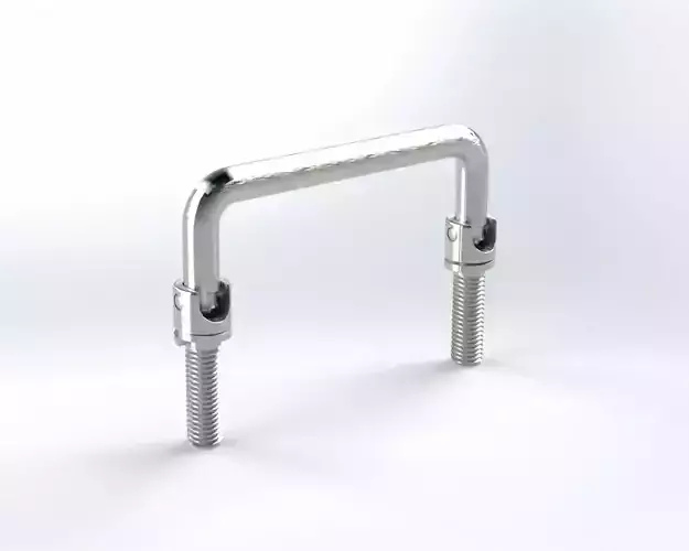 Foldable Stainless Handle 3D model