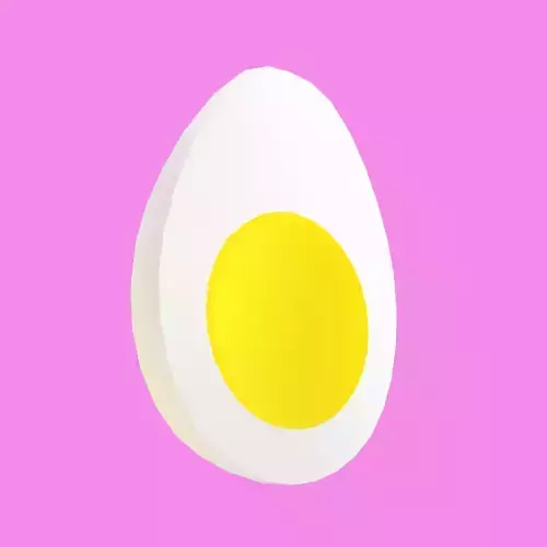 Lowpoly Half Hard Boiled Egg