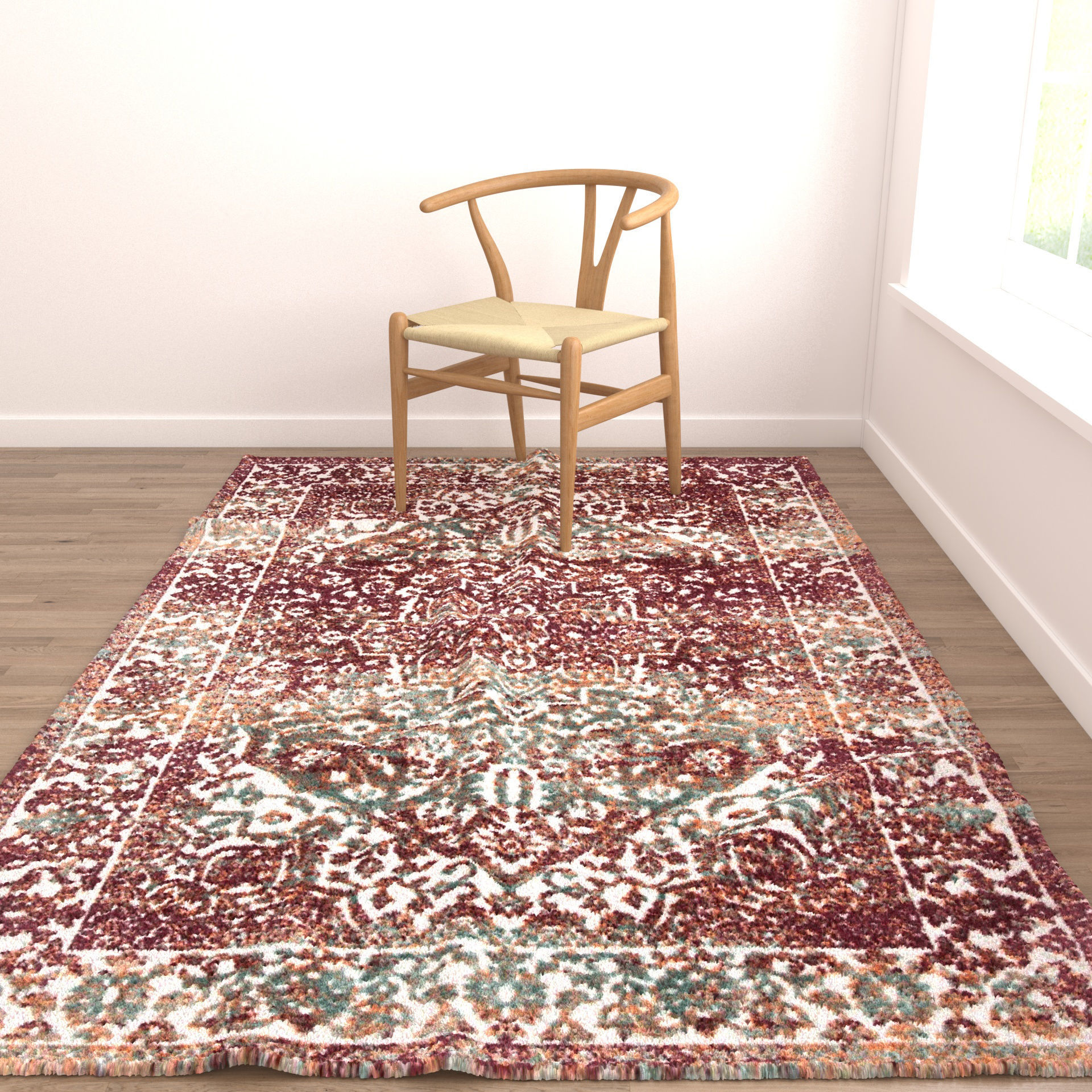Rugs No 611 Low-poly 3D model_3