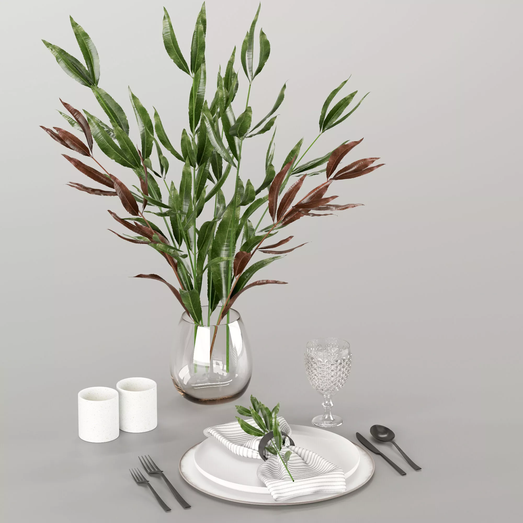 Table setting 01 3D model | CGTrader