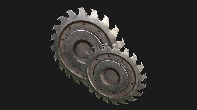 Circular Saw Low-poly 3D model