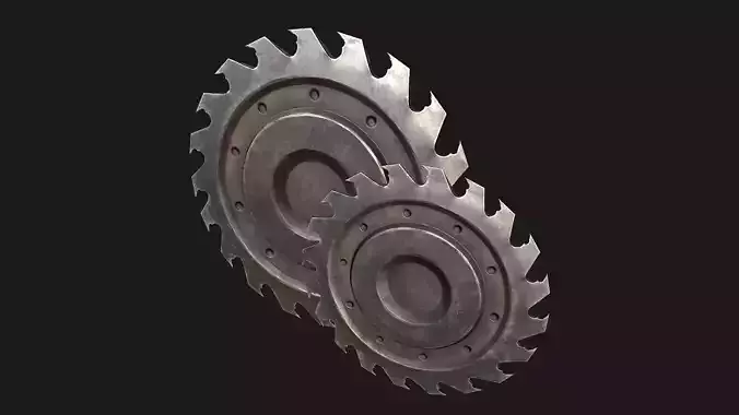 Circular Saw Low-poly 3D model