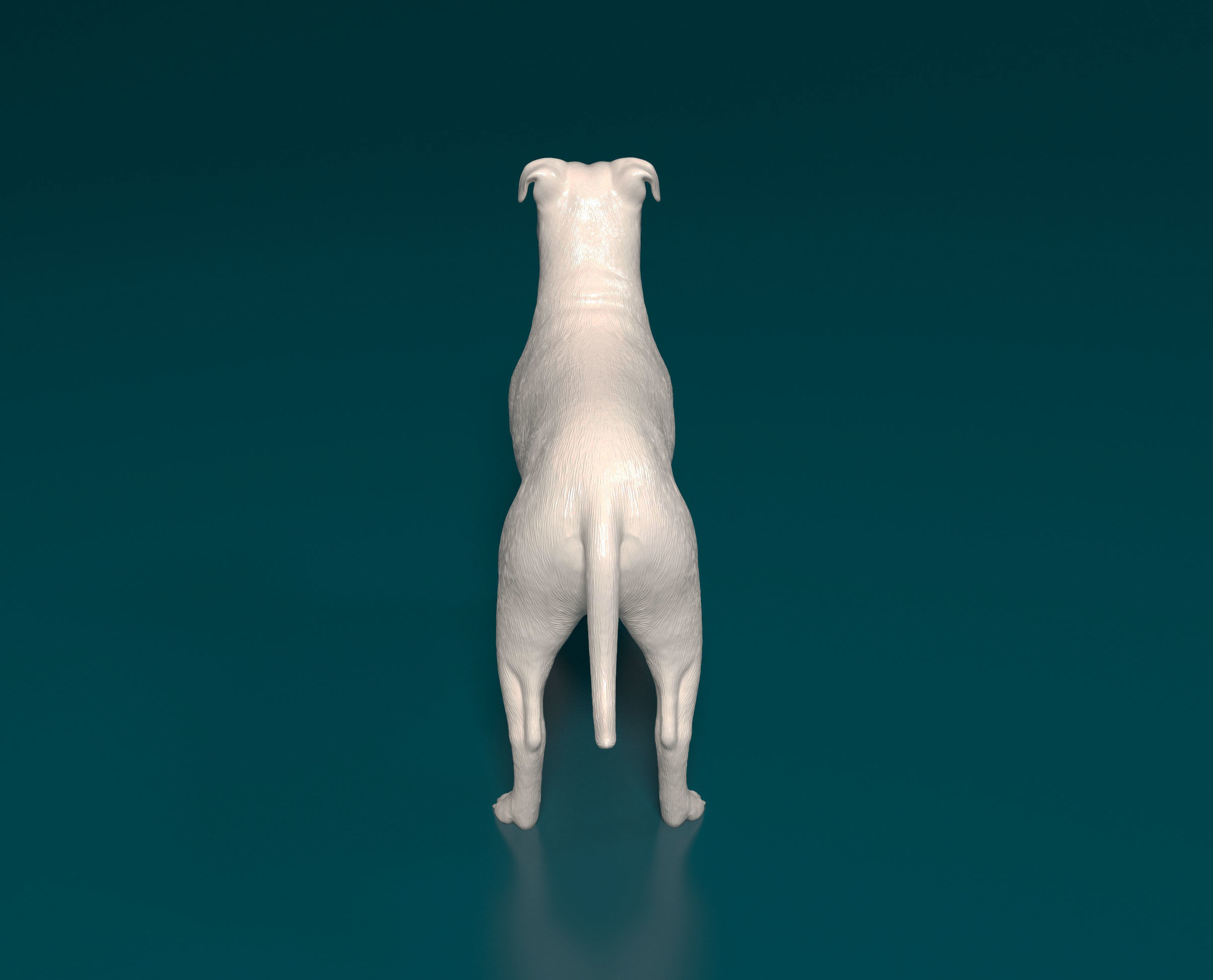 Pitbull dog 3D print model_3