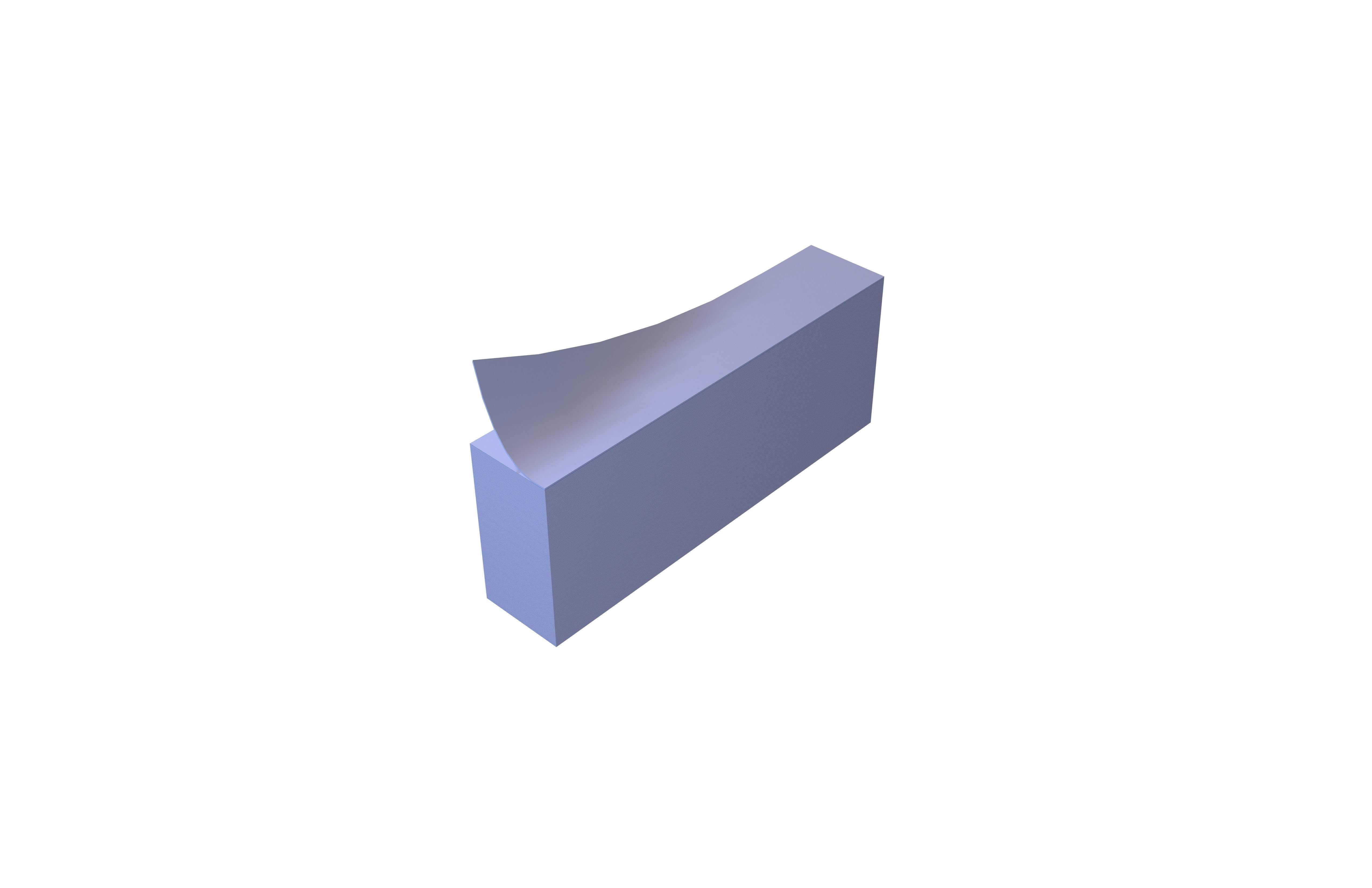 Rectangle Memo Note v1 003 Low-poly 3D model_2