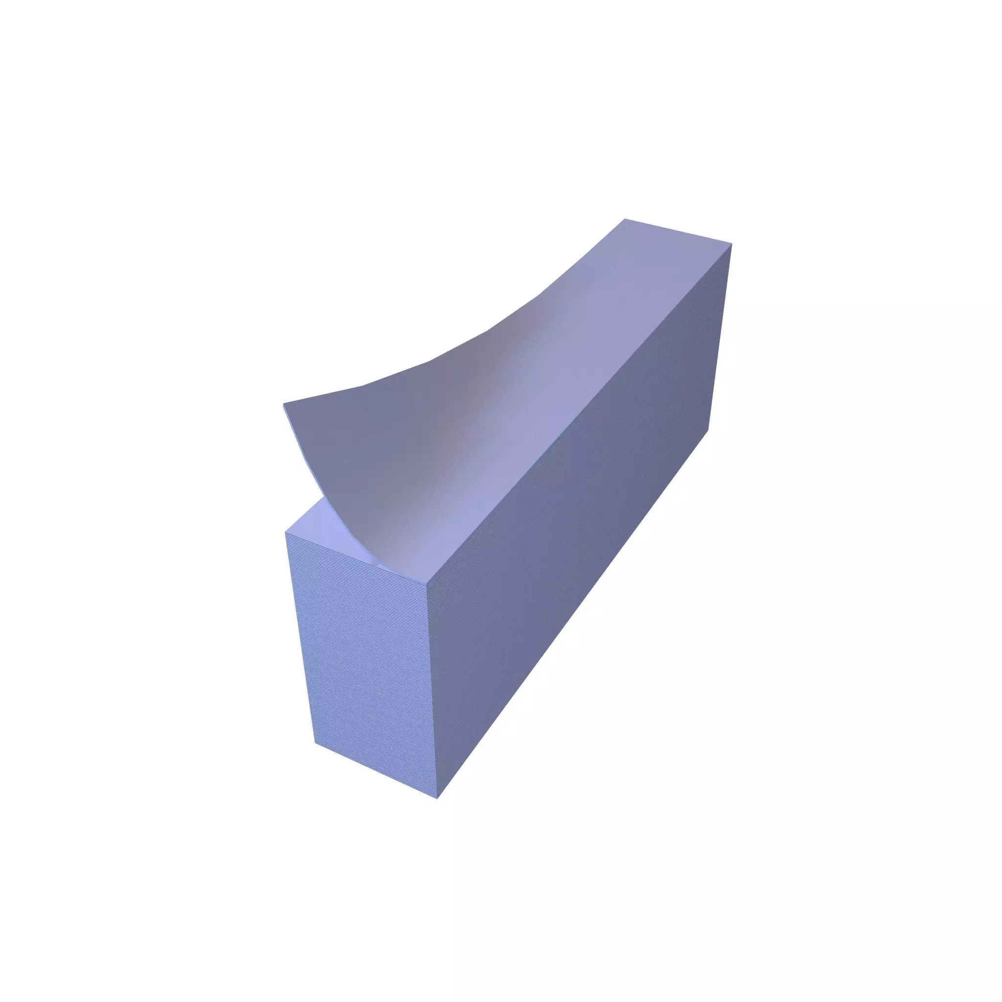 Rectangle Memo Note v1 003 Low-poly 3D model_0
