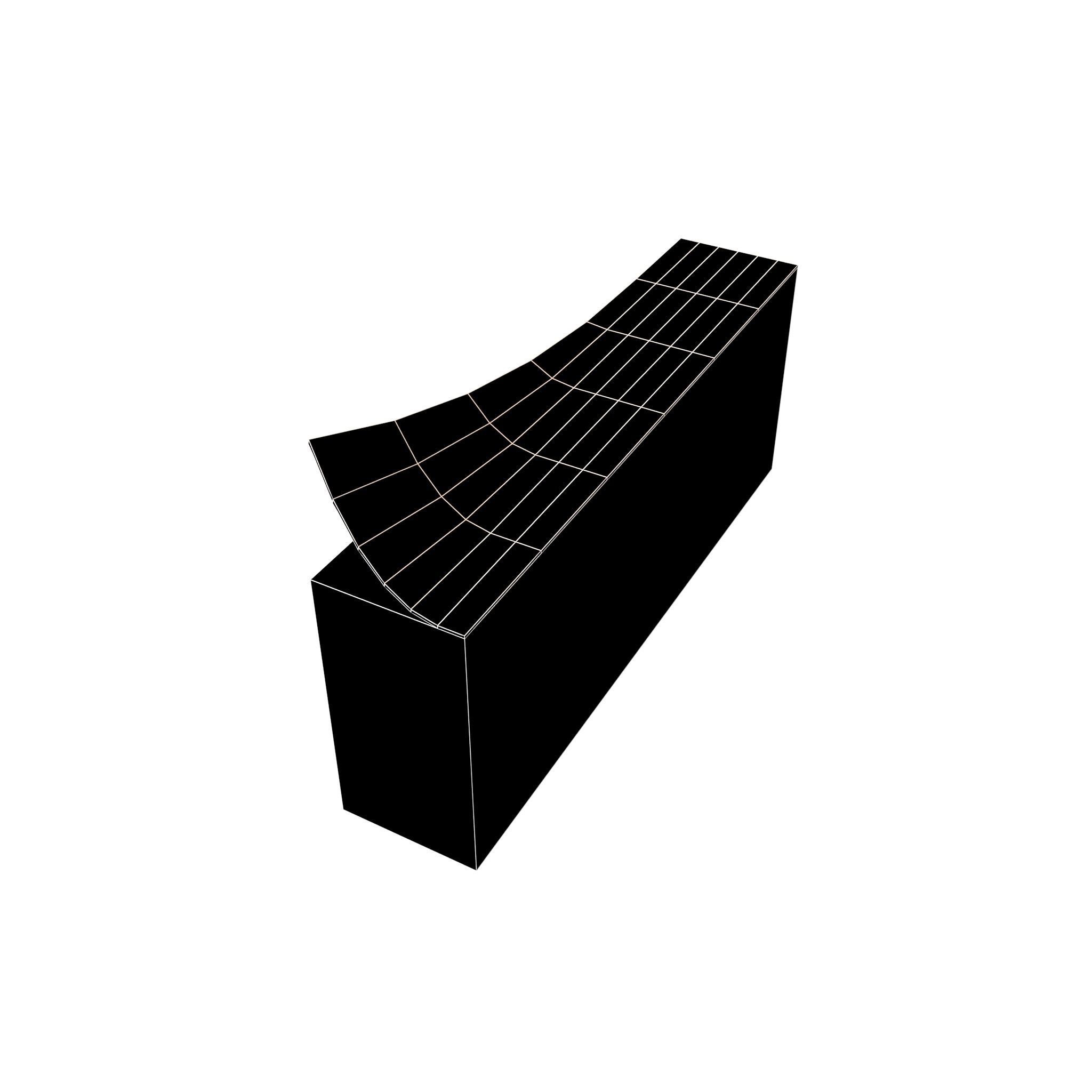 Rectangle Memo Note v1 003 Low-poly 3D model_4