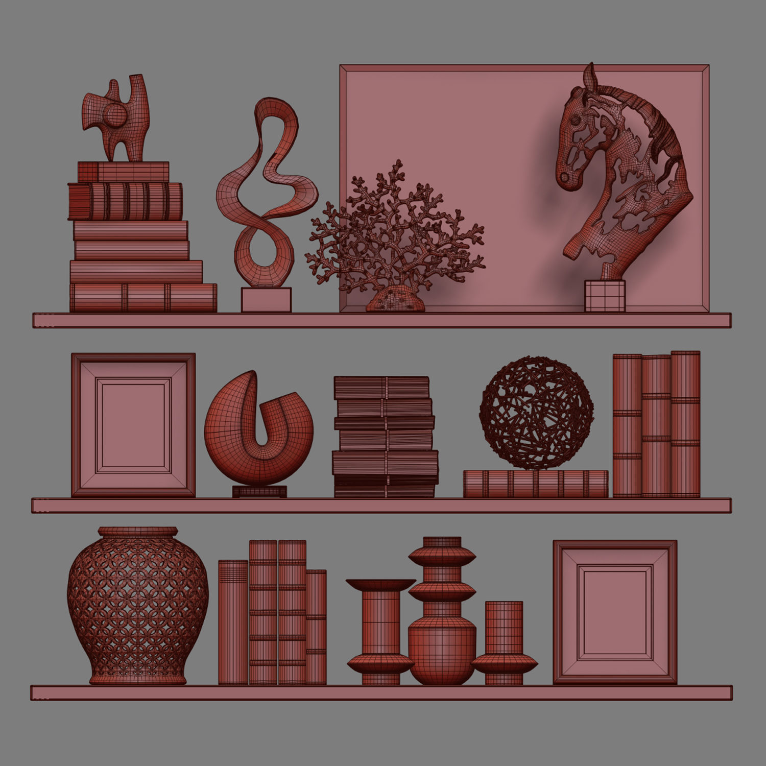 Decor Set 143 3D model_4