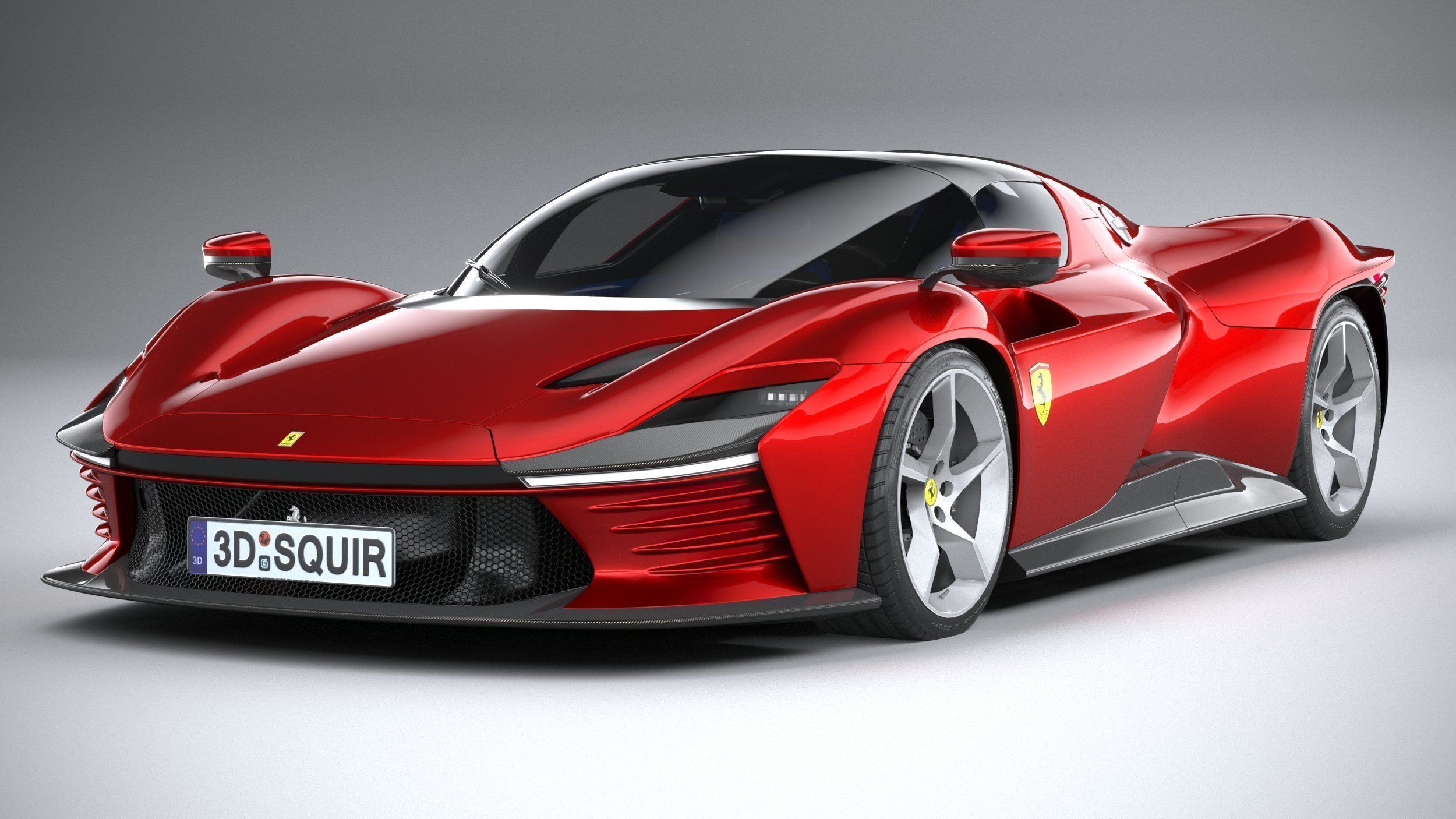 Ferrari Daytona SP3 2022 LowPoly 3D model_2