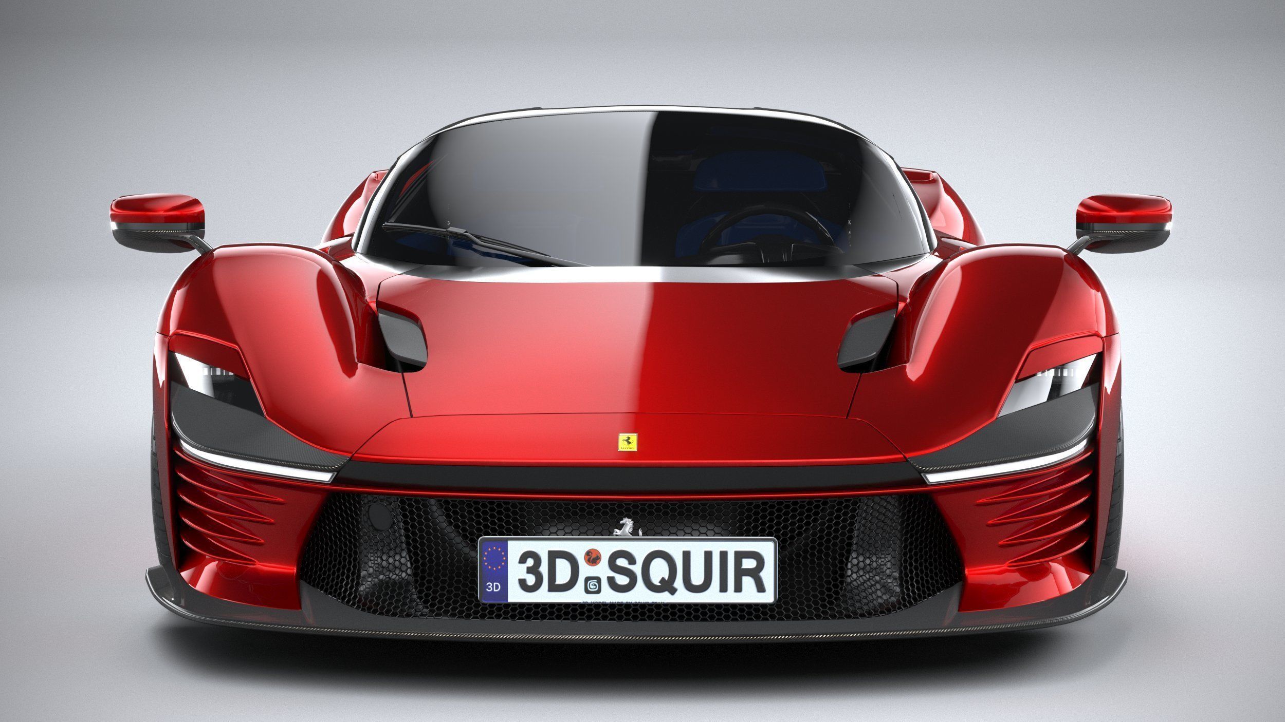 Ferrari Daytona SP3 2022 LowPoly 3D model_13