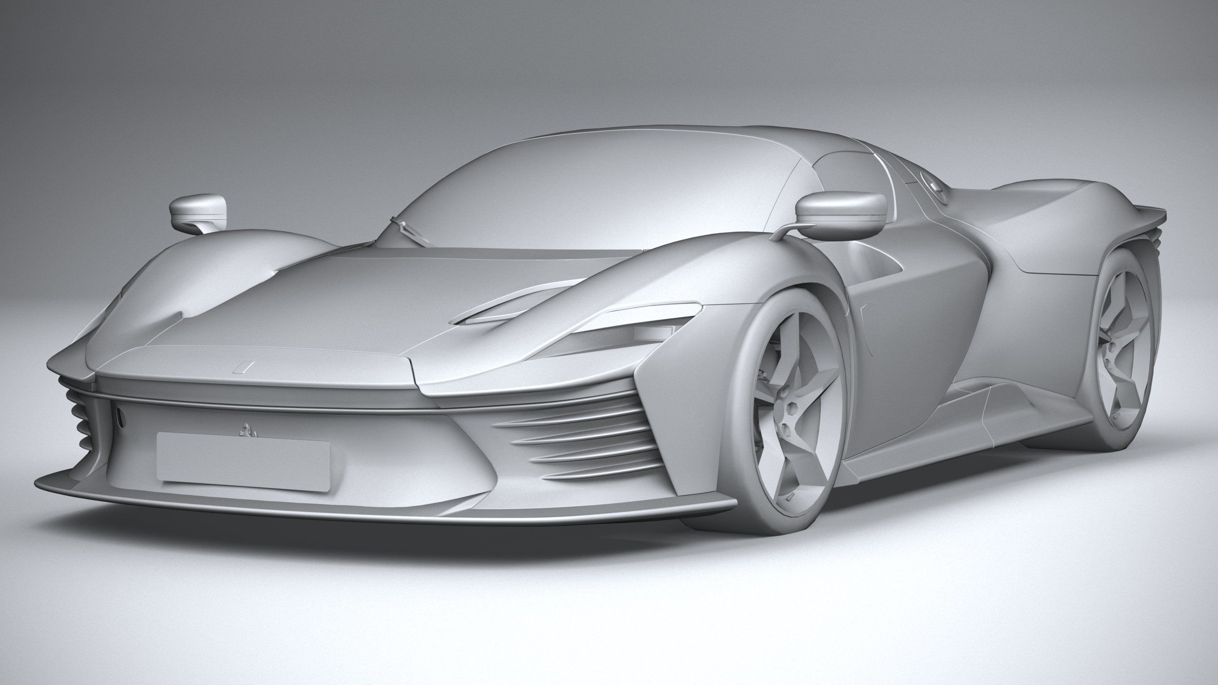 Ferrari Daytona SP3 2022 LowPoly 3D model_20