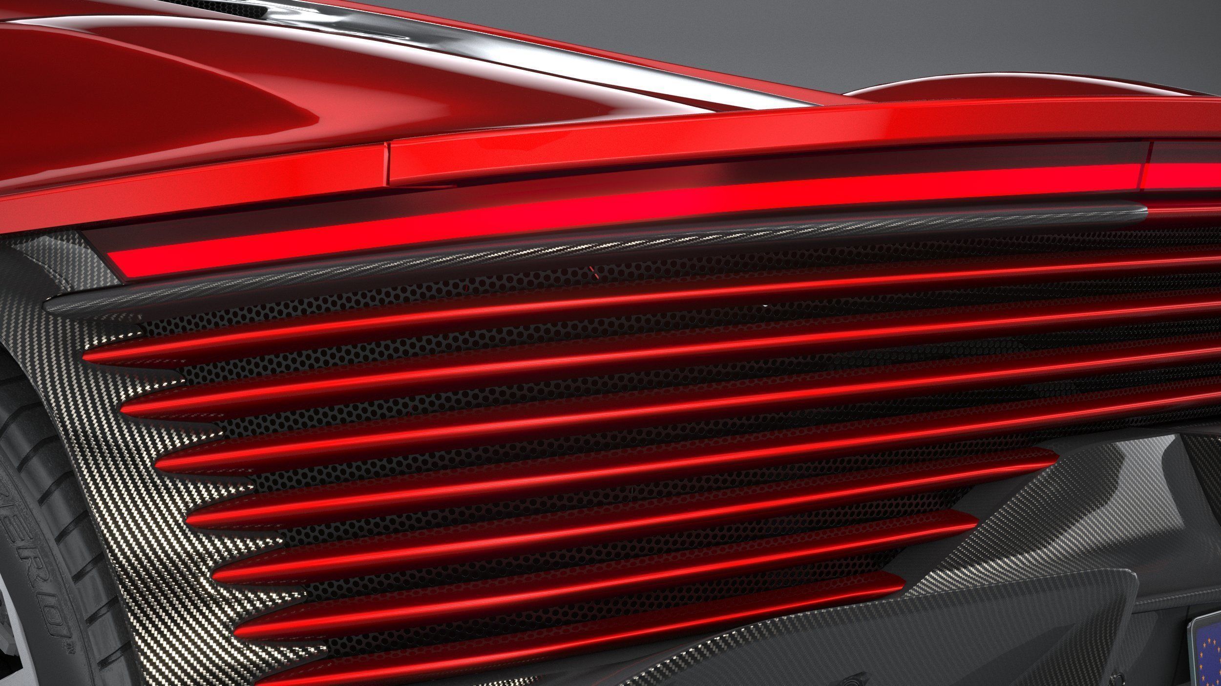 Ferrari Daytona SP3 2022 LowPoly 3D model_15