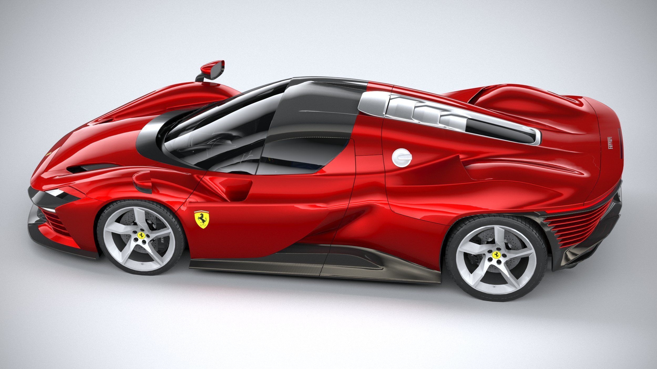Ferrari Daytona SP3 2022 LowPoly 3D model_9