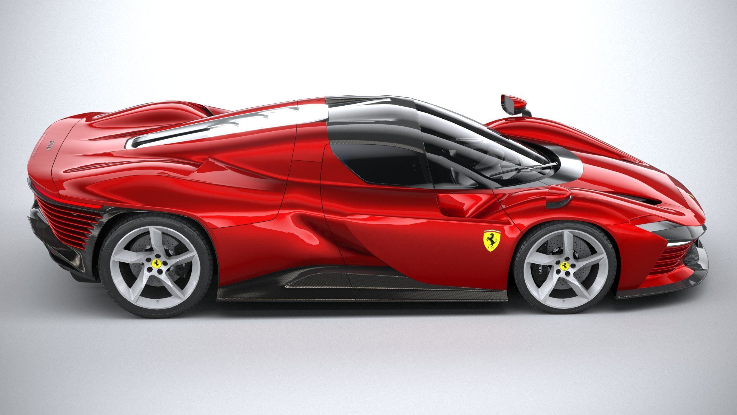 Ferrari Daytona SP3 2022 LowPoly 3D model_11
