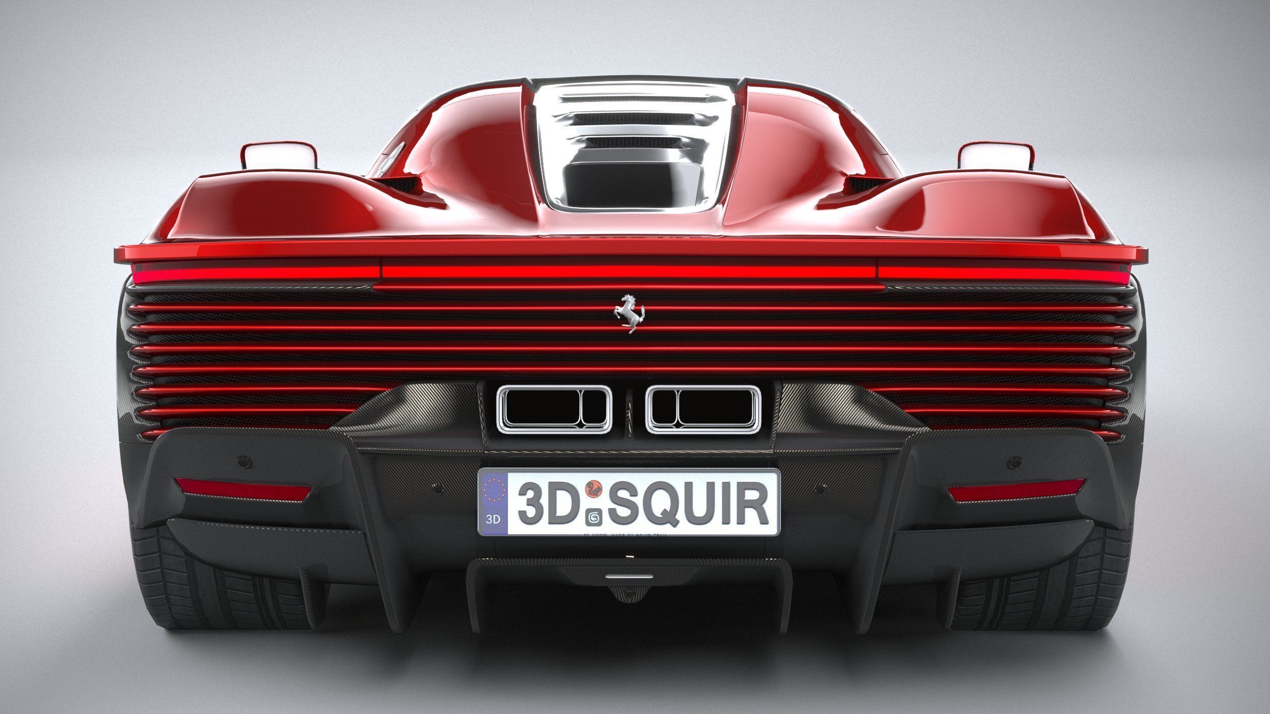 Ferrari Daytona SP3 2022 LowPoly 3D model_4