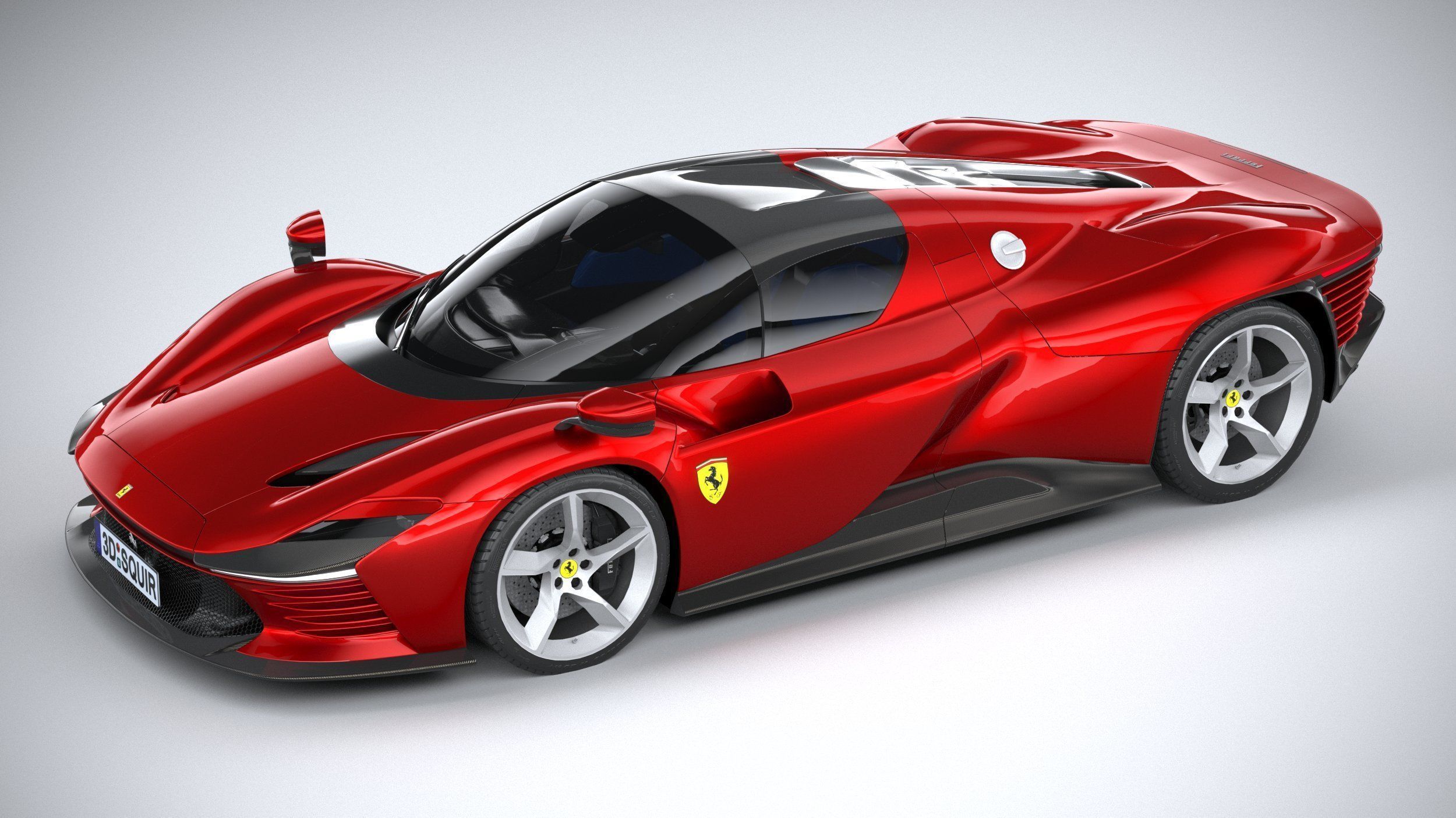 Ferrari Daytona SP3 2022 LowPoly 3D model_7