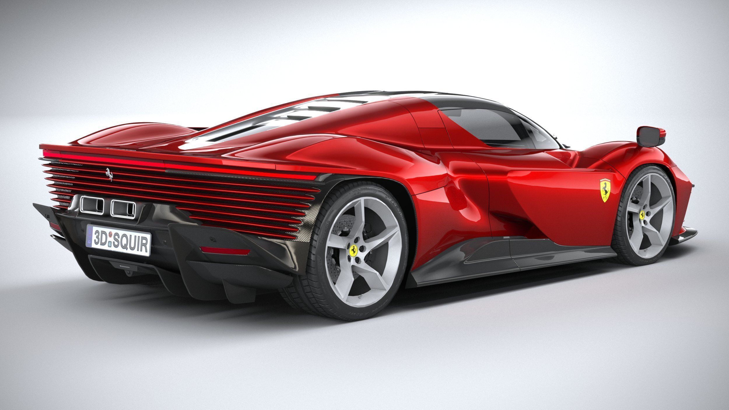 Ferrari Daytona SP3 2022 LowPoly 3D model_17