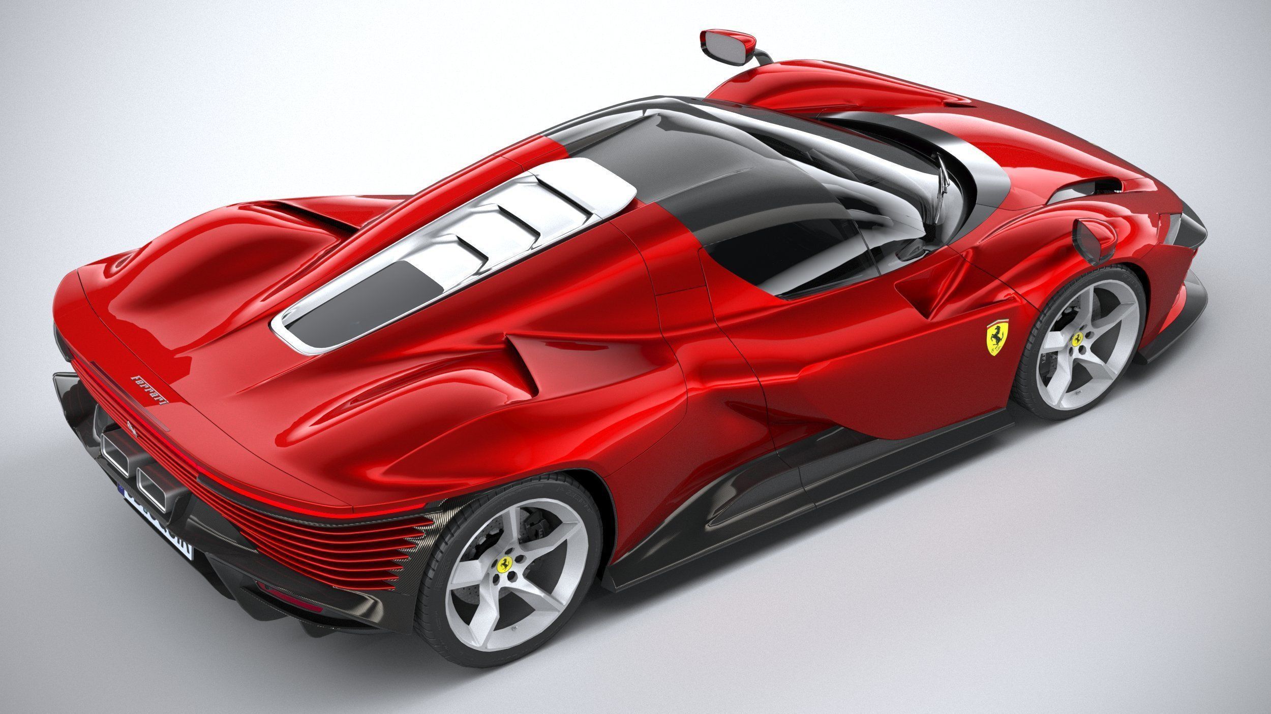 Ferrari Daytona SP3 2022 LowPoly 3D model_10