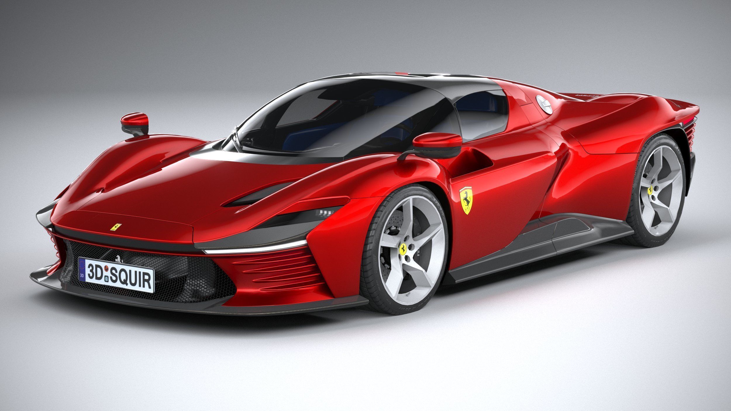 Ferrari Daytona SP3 2022 LowPoly 3D model_1