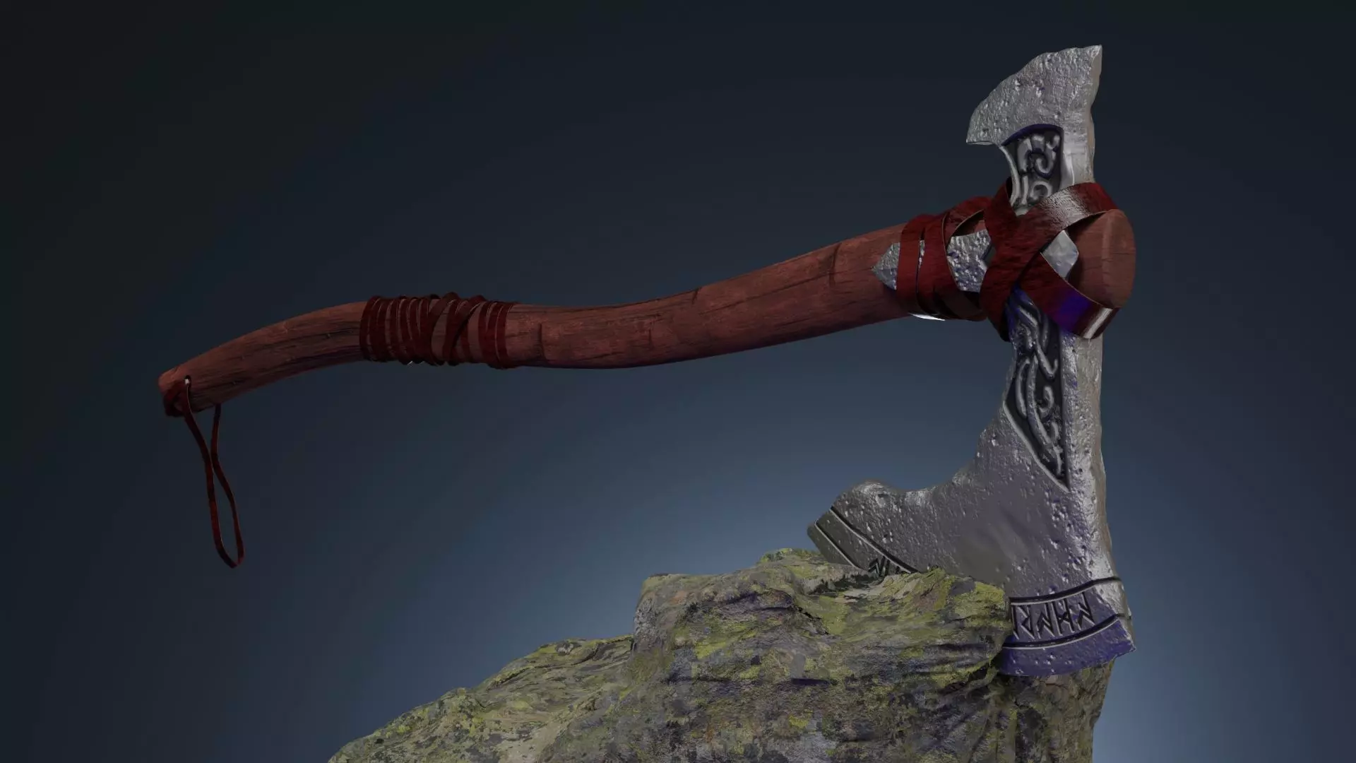 Old military ax 3D model