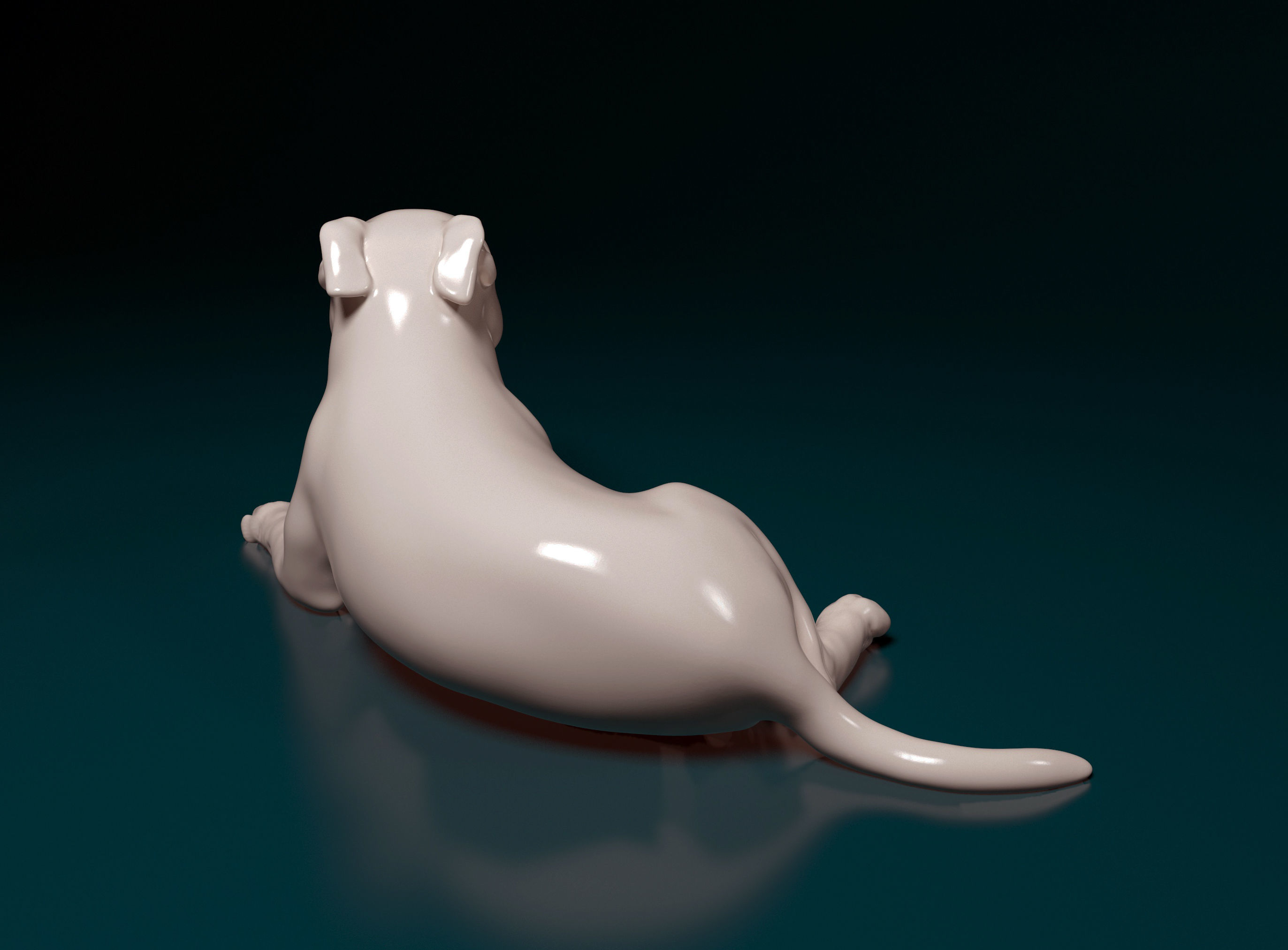 Pitbull terrier 3D print model_7