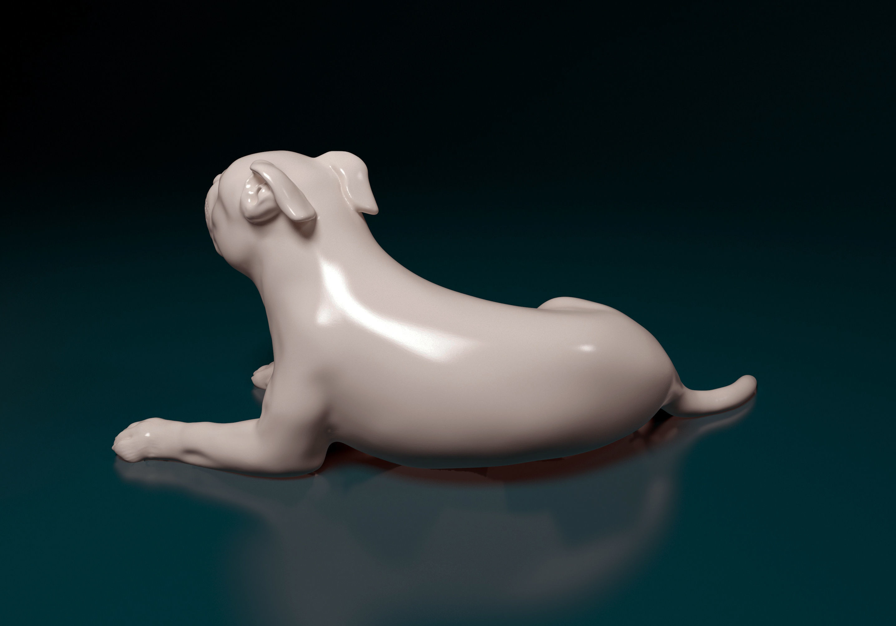 Pitbull terrier 3D print model_6