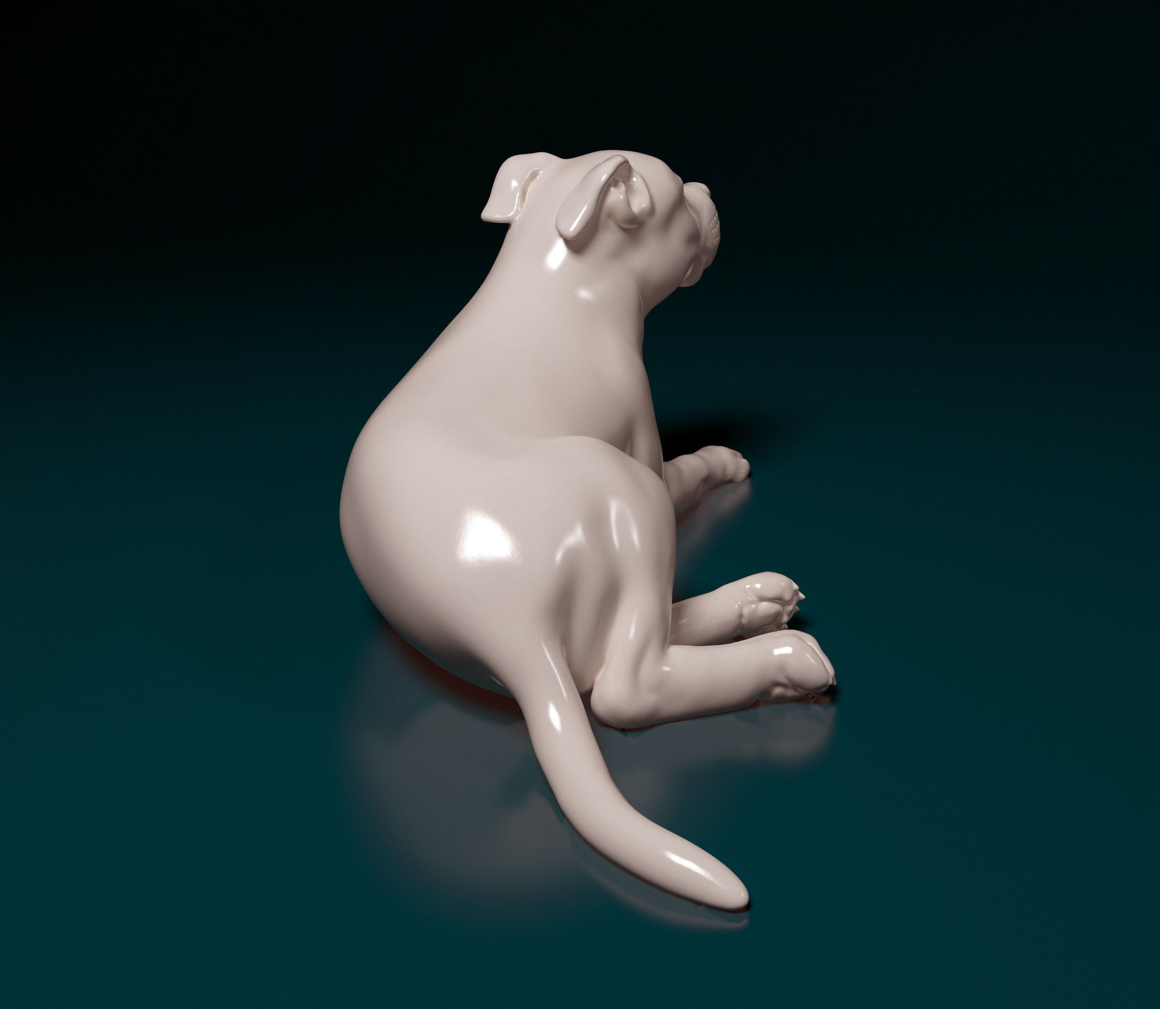 Pitbull terrier 3D print model_8