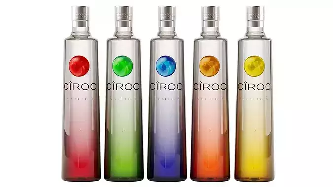 Bottles Part8 3D model 4
