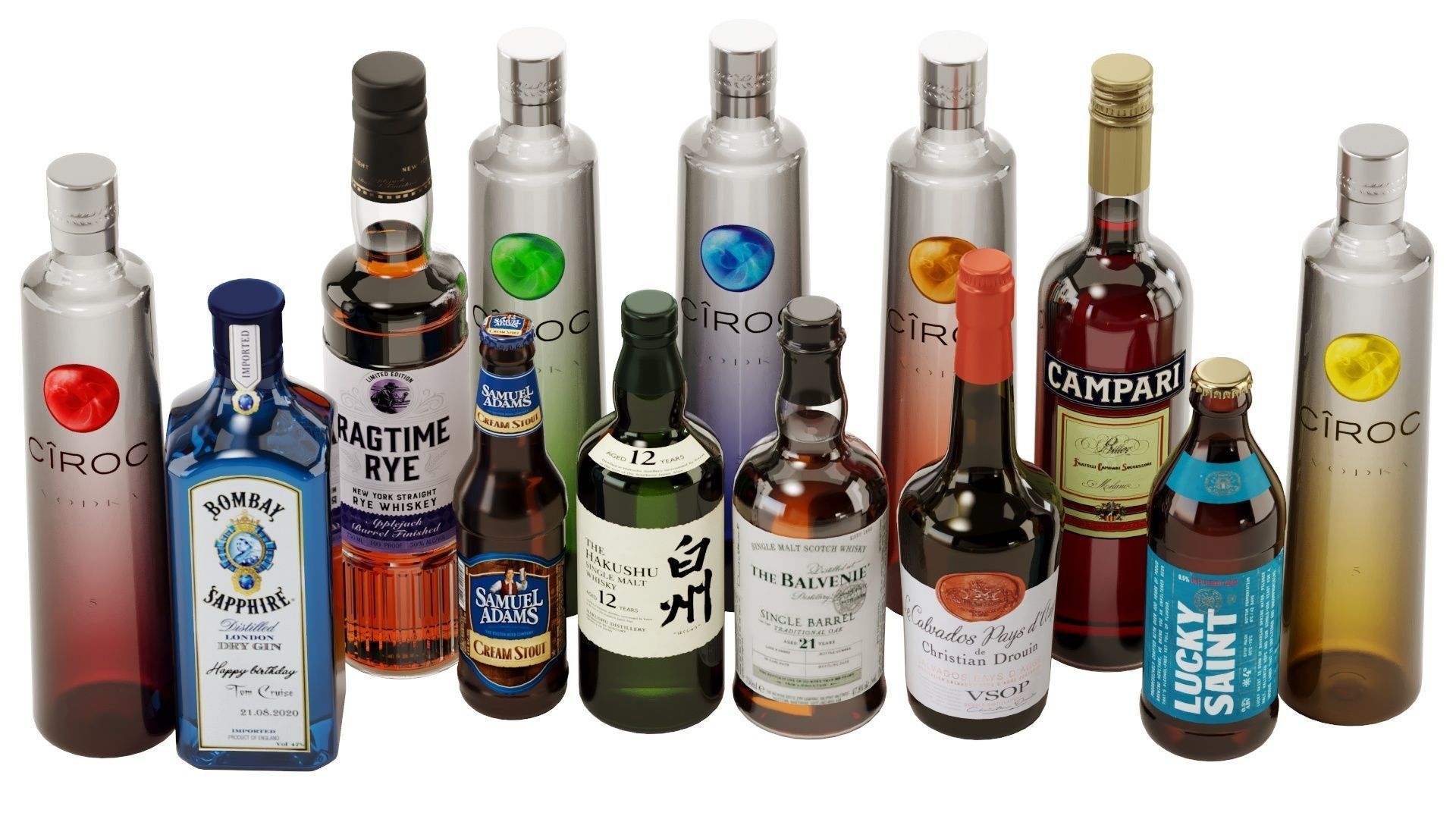 Bottles Part8 3D model_15