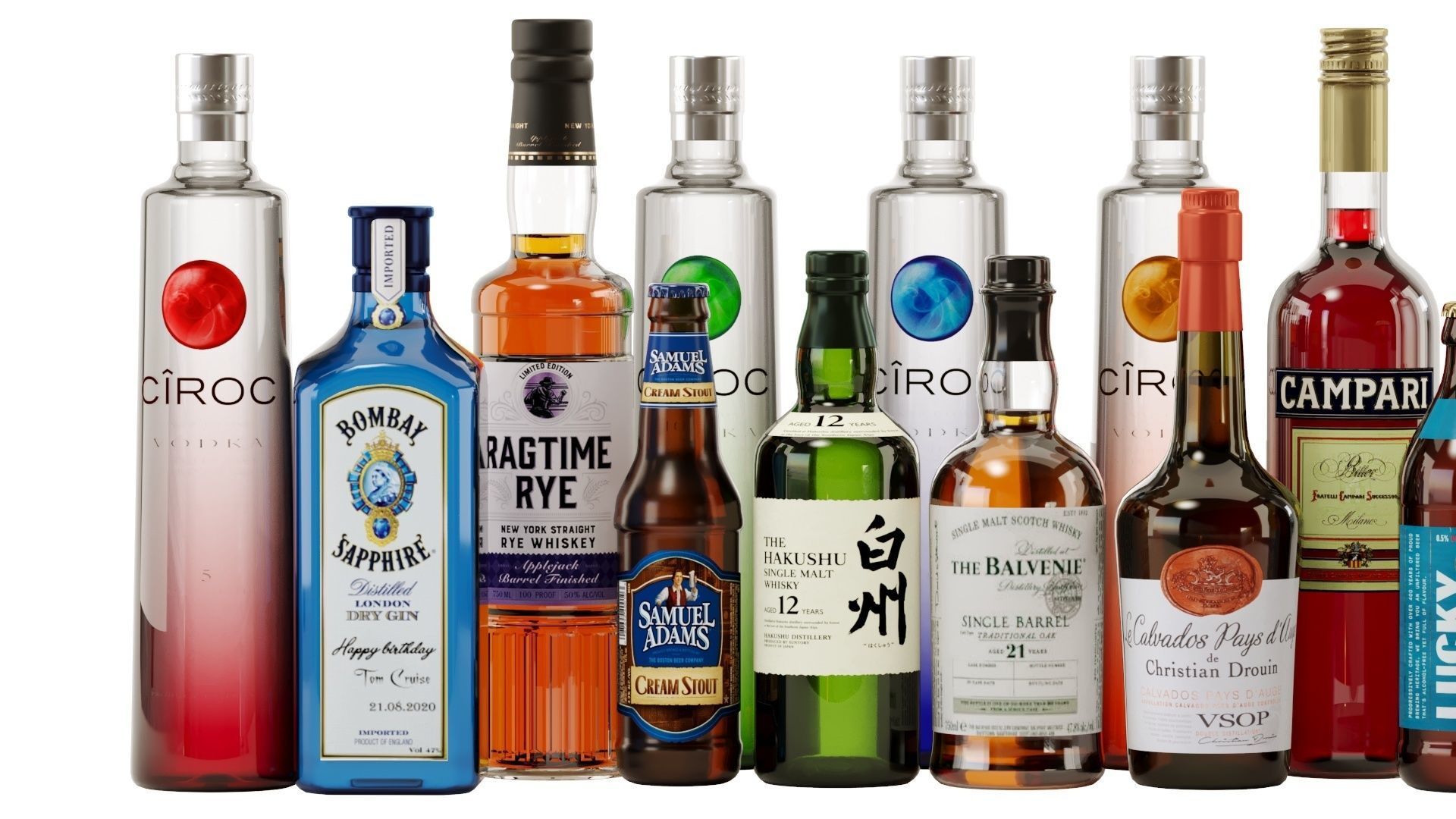 Bottles Part8 3D model_2