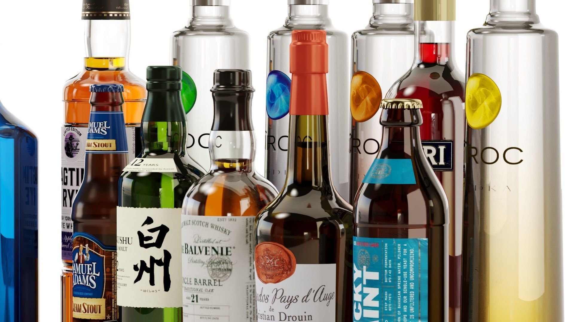 Bottles Part8 3D model_14