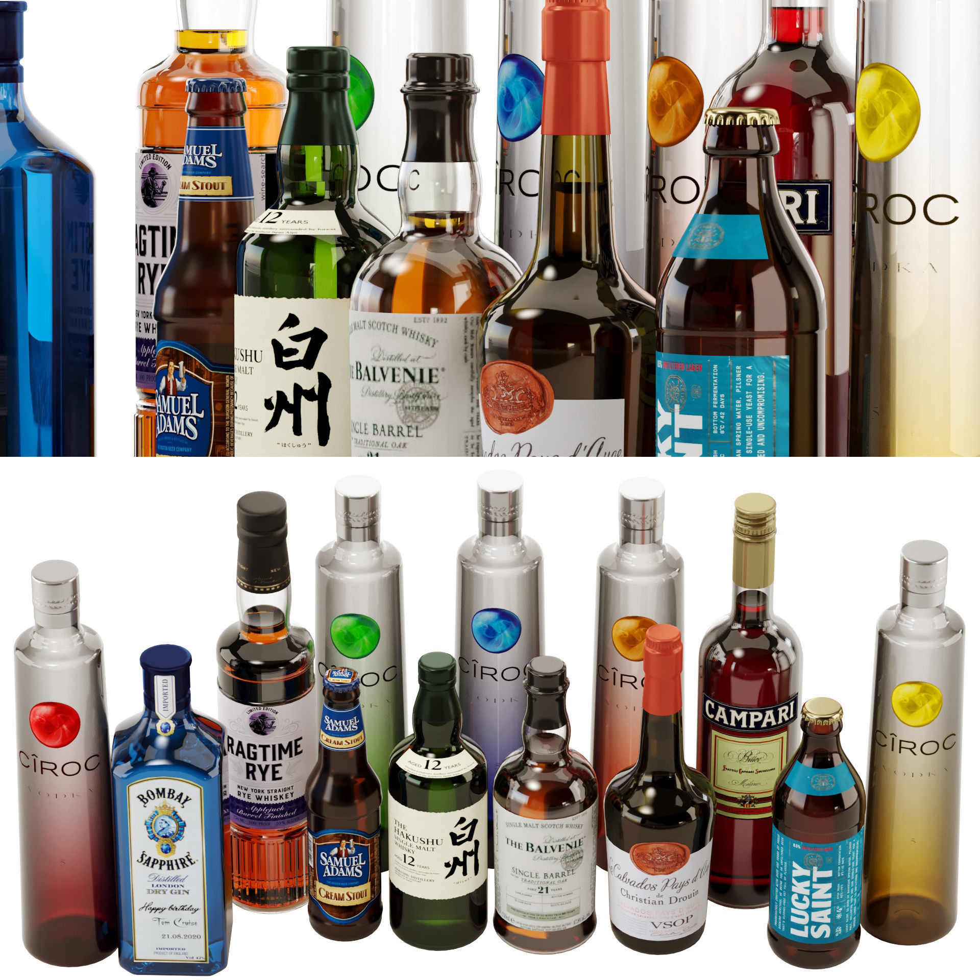 Bottles Part8 3D model_30