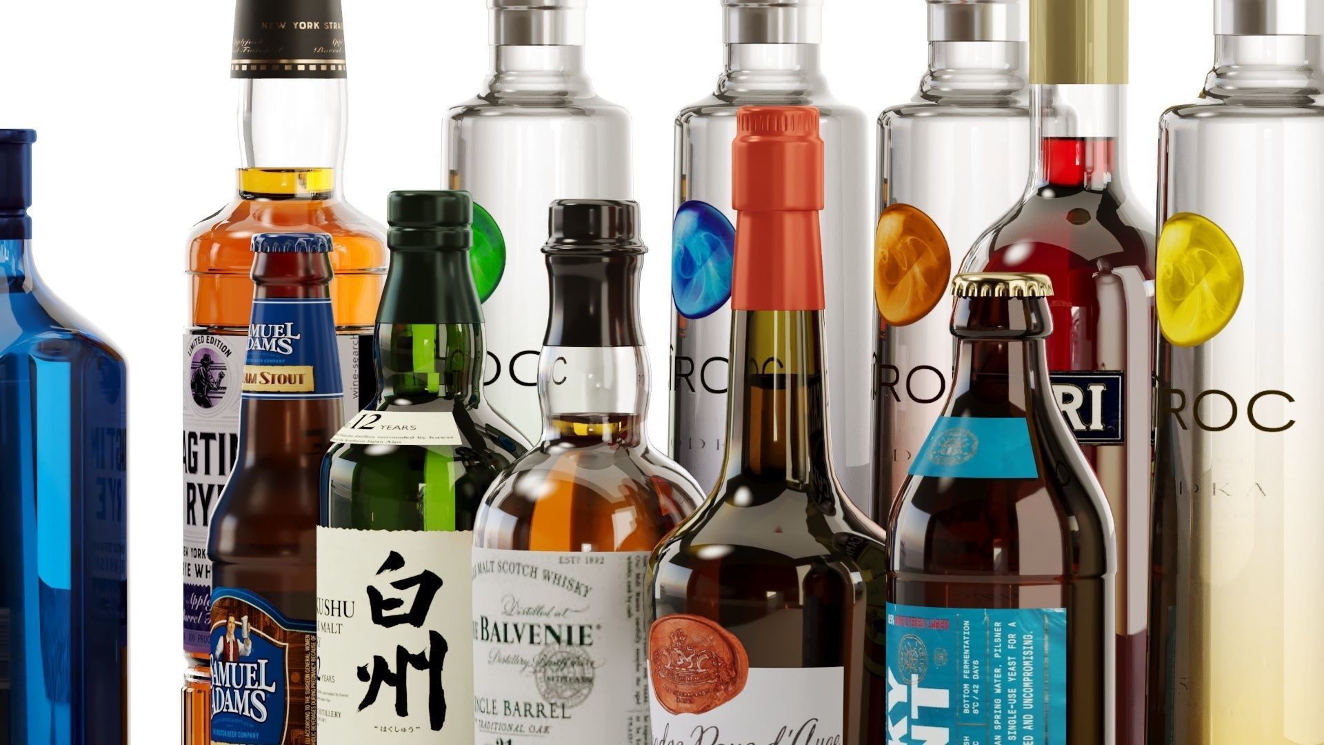 Bottles Part8 3D model_13