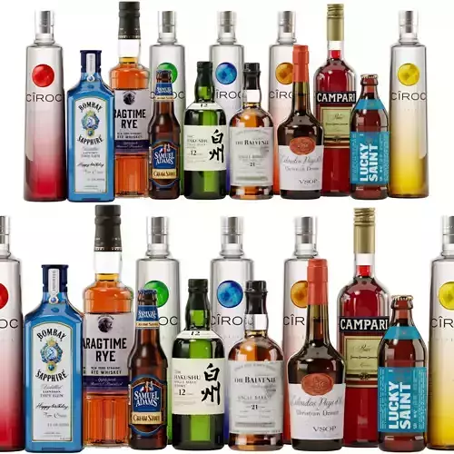 Bottles Part8 3D model