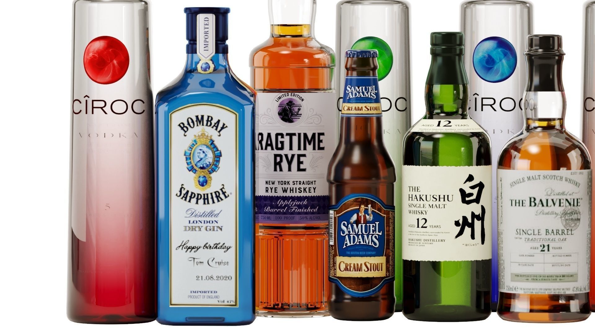 Bottles Part8 3D model_9